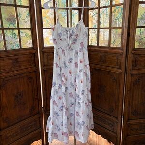 NWOT Francesca's White Seaside Dress Cottage Core Sz Sm